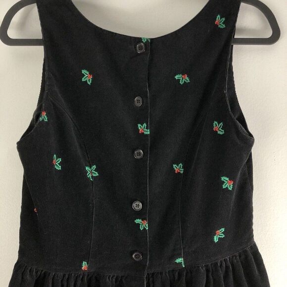 Made By Eagle Eye For All Week Long Size Small Corduroy Dress Holly Christmas - Picture 11 of 15